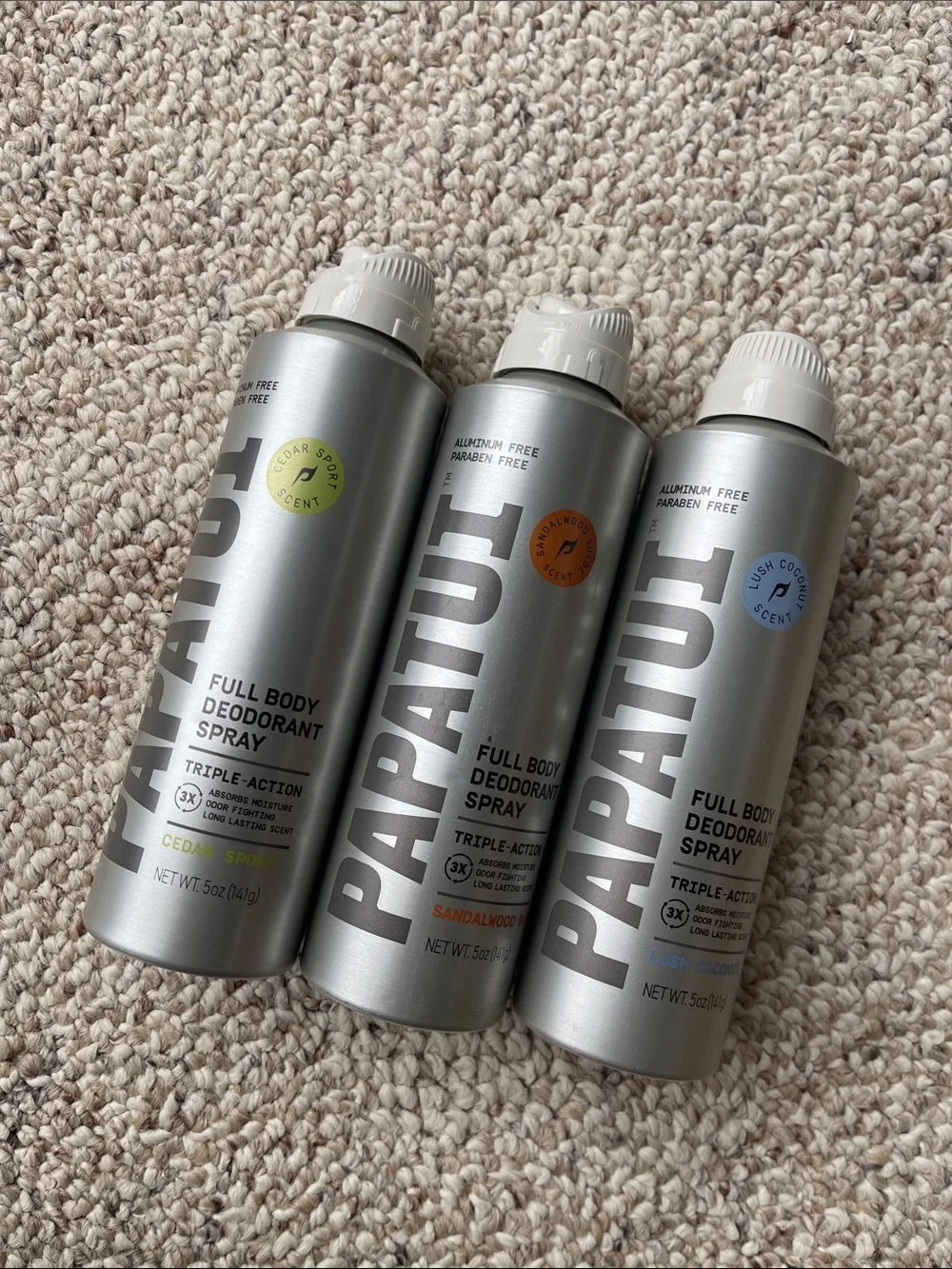 PAPATUT Full Body Deodorant Spray - Trio